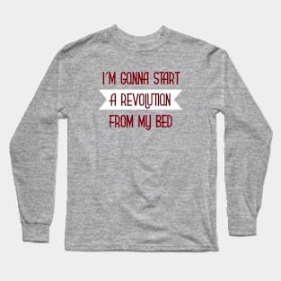 Don´t Look Back in Anger, burgundy Long Sleeve T-Shirt